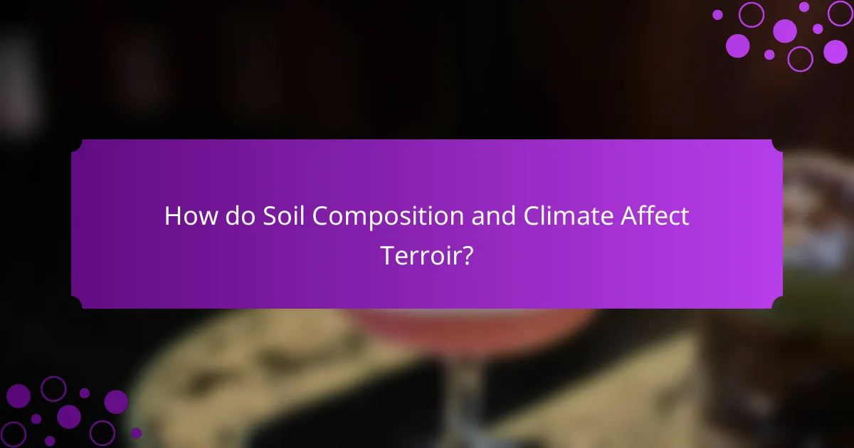 How do Soil Composition and Climate Affect Terroir?