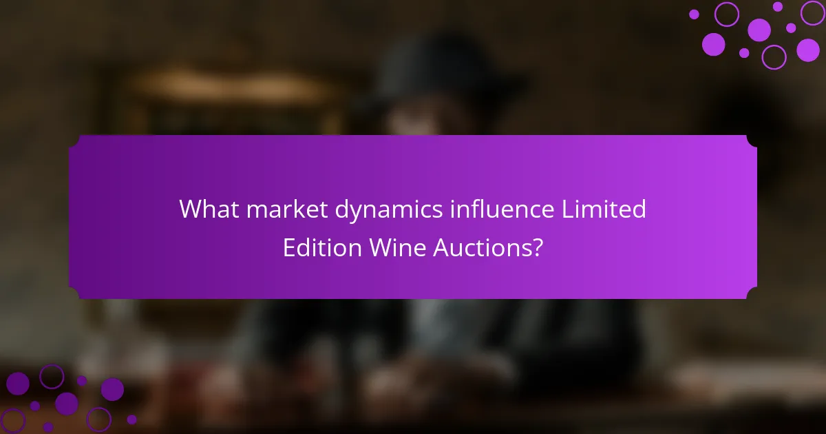 What market dynamics influence Limited Edition Wine Auctions?