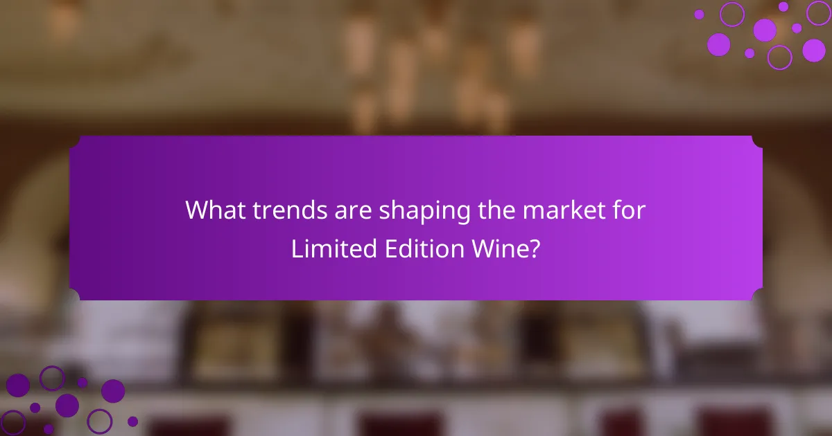 What trends are shaping the market for Limited Edition Wine?
